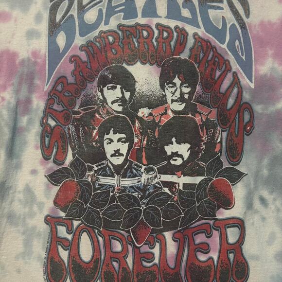 Junk Food / The Beatles / Strawberry Fields Forever / Tye dye Tee - Picture 3 of 6